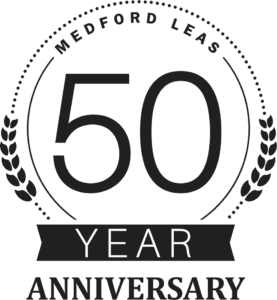 Medford Leas 50 year logo