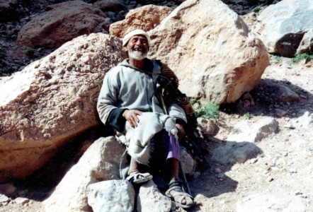 The "Joie de Vivre" of a Goatherd, Sahara Desert, Morocco The "Joie de Vivre" of a Goatherd, Sahara Dessert, Morocco, Janet Holloway