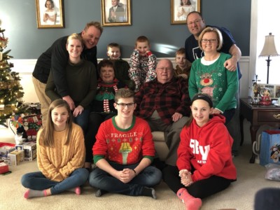 Those were the Days! Pre-Covid Christmas 2019 with the Sherry family (taken with timer) Those were the Days! Pre-Covid Christmas 2019 with the Sherry family (taken with timer), Maureen Sherry